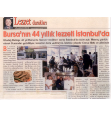 Bursa'nın 44 Yıllık Lezzeti İstanbul'da